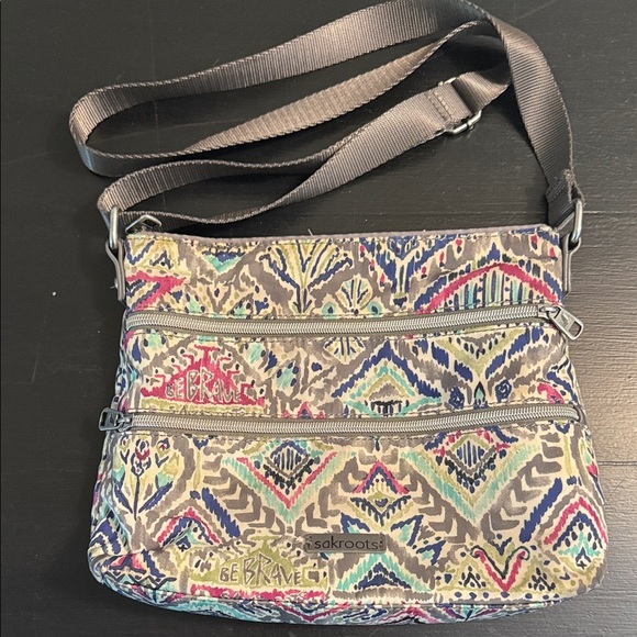 Sakroots Vibrant Patterned Crossbody Bag - Picture 1 of 10